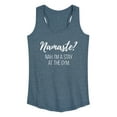 thumbnail image 1 of Instant Message - Namaste Nah Stay At Gym - Women's Racerback Tank Top, 1 of 6