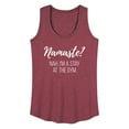 thumbnail image 1 of Instant Message - Namaste Nah Stay At Gym - Women's Racerback Tank Top, 1 of 6