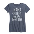 thumbnail image 1 of Instant Message - Nana Life Is The Best Life - Women's Short Sleeve Graphic T-shirt, 1 of 5