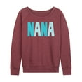 thumbnail image 1 of Instant Message - Nana - Women's Lightweight French Terry Long Sleeve Shirt, 1 of 6