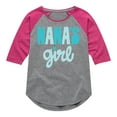 thumbnail image 1 of Instant Message - Nanas Girl - Toddler & Youth Girls Raglan Graphic T-Shirt, 1 of 6