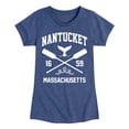 thumbnail image 1 of Instant Message - Nantucket - Toddler & Youth Girls Short Sleeve Graphic T-Shirt, 1 of 6