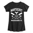 thumbnail image 1 of Instant Message - Nantucket - Toddler & Youth Girls Short Sleeve Graphic T-Shirt, 1 of 6