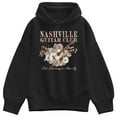 thumbnail image 1 of Instant Message - Nashville Guitar - Ladies Oversized Fleece Hoodie Sweatshirt, 1 of 4