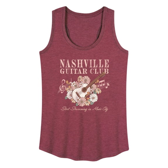 Instant Message - Nashville Guitar Women's Graphic Racerback Tank