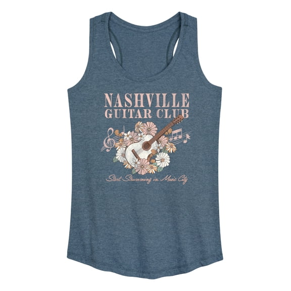 Instant Message - Nashville Guitar Graphic Racerback Tank