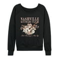 thumbnail image 1 of Instant Message - Nashville Guitar - Women's French Terry Long Sleeve Pullover, 1 of 5