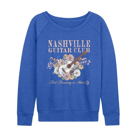 Instant Message - Nashville Guitar - Women's French Terry Long Sleeve Pullover