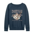 thumbnail image 1 of Instant Message - Nashville Guitar - Women's French Terry Long Sleeve Pullover, 1 of 5