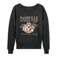 thumbnail image 1 of Instant Message - Nashville Guitar - Women's French Terry Long Sleeve Pullover, 1 of 5
