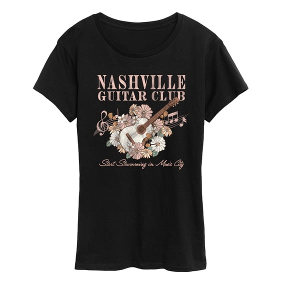 Instant Message - Nashville Guitar - Women's Short Sleeve Graphic T-Shirt