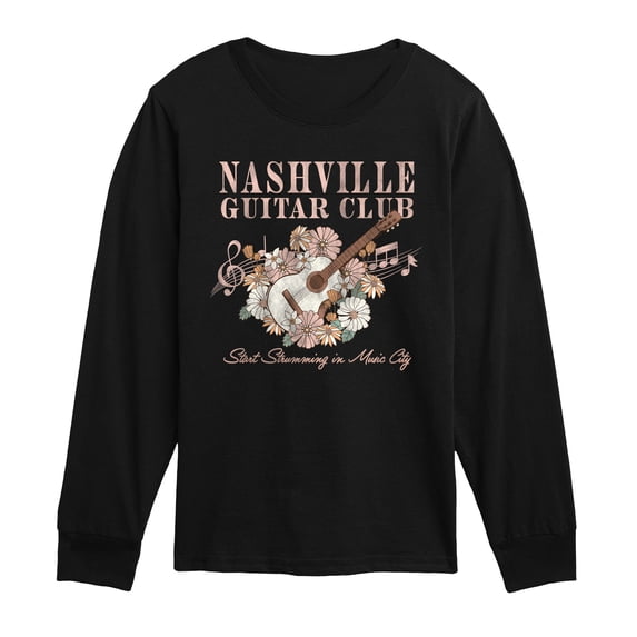 Instant Message - Nashville Guitar Boys' Long Sleeve Graphic T-Shirt