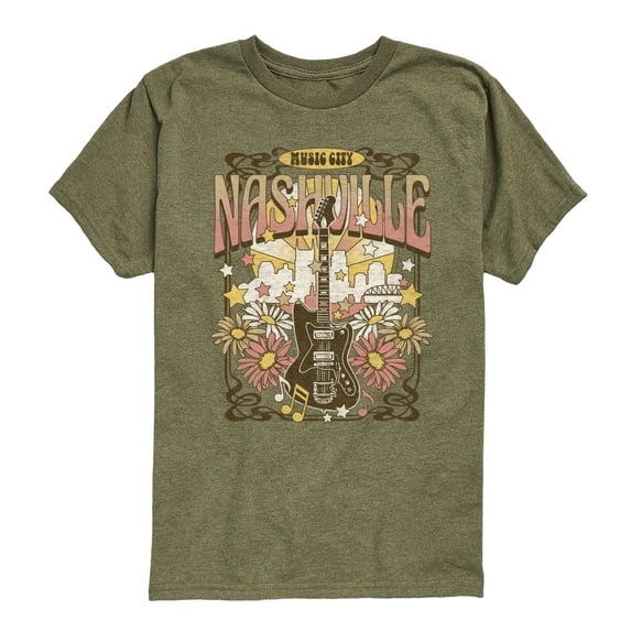 Instant Message - Nashville Music Poster Boys' Short Sleeve Graphic T-Shirt