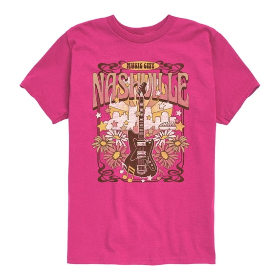 Instant Message - Nashville Music Poster Boys' Short Sleeve Graphic T-Shirt