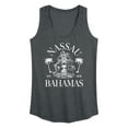 thumbnail image 1 of Instant Message - Nassau Bahamas Crest - Women's Racerback Tank Top, 1 of 6