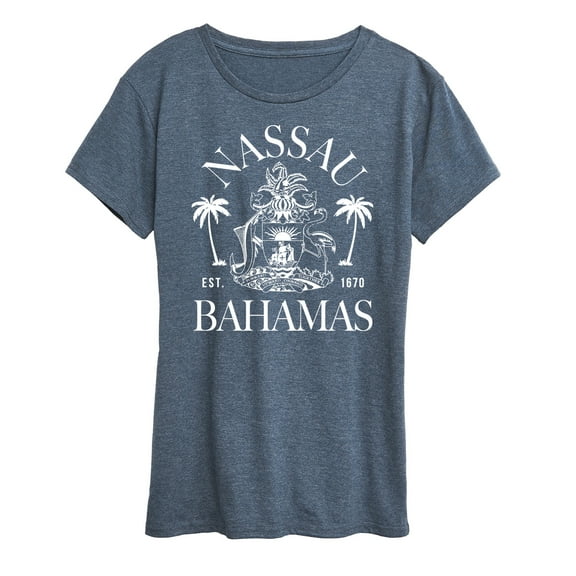 Instant Message - Nassau Bahamas Crest - Women's Short Sleeve Graphic T-Shirt