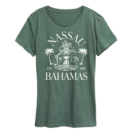 Instant Message - Nassau Bahamas Crest - Women's Short Sleeve Graphic T-Shirt