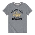 thumbnail image 1 of Instant Message - Natural Born Chiller- Toddler Short Sleeve Tee, 1 of 5