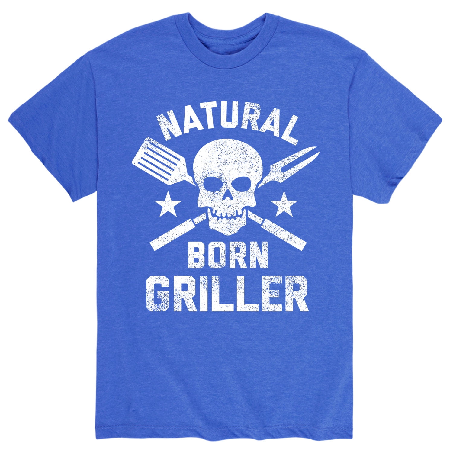 Instant Message Skeleton Torso Blue Heart Men's Short Sleeve