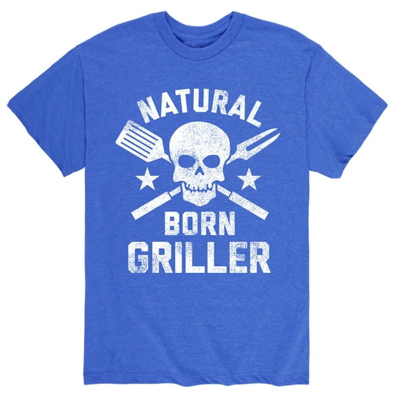Instant Message - Natural Born Griller - Men's Short Sleeve Graphic T-Shirt