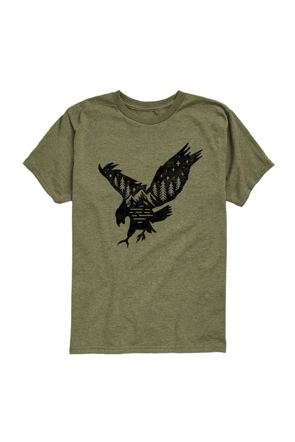 - Nature Eagle Short Sleeve Graphic T-Shirt