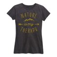 thumbnail image 1 of Instant Message - Nature is My Therapy - Women's Short Sleeve Graphic T-shirt, 1 of 5