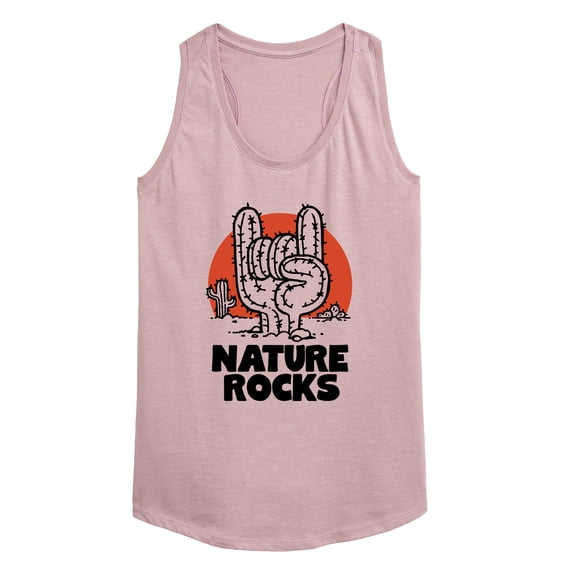 Instant Message - Nature Rocks Graphic Racerback Tank