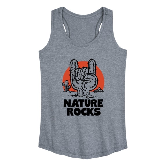 Instant Message - Nature Rocks Graphic Racerback Tank
