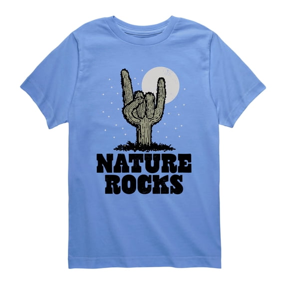 Instant Message - Nature Rocks - Youth Short Sleeve Graphic T-Shirt