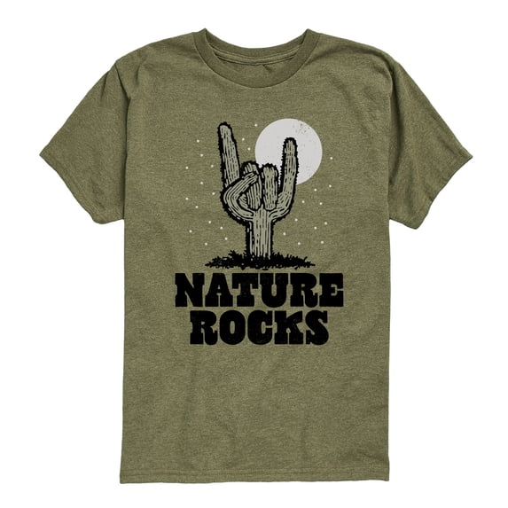 Instant Message - Nature Rocks Short Sleeve Graphic T-Shirt