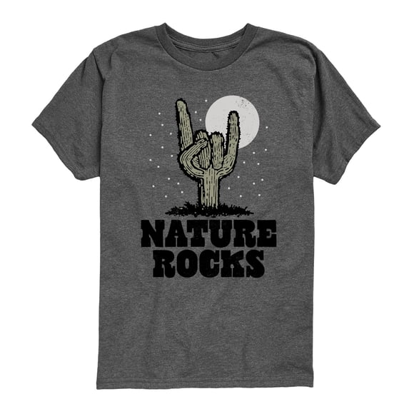 Instant Message - Nature Rocks - Youth Short Sleeve Graphic T-Shirt