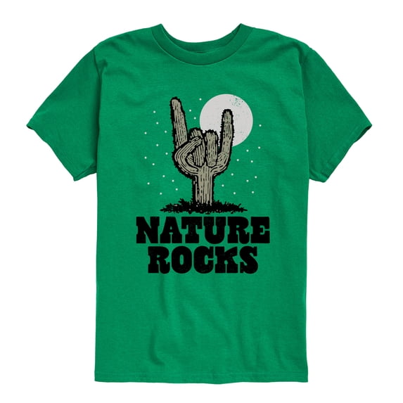Instant Message - Nature Rocks - Youth Short Sleeve Graphic T-Shirt