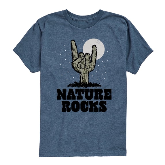 Instant Message - Nature Rocks - Youth Short Sleeve Graphic T-Shirt