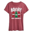 thumbnail image 1 of Instant Message - Naughty And I Gnome It - Women's Short Sleeve Graphic T-Shirt, 1 of 6
