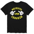 thumbnail image 1 of Instant Message - Necesito Una Cerveza - Men's Short Sleeve Graphic T-Shirt, 1 of 5