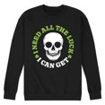 thumbnail image 1 of Instant Message - Need All The Luck I Can Get - Men's Crew Neck Fleece Pullover, 1 of 6