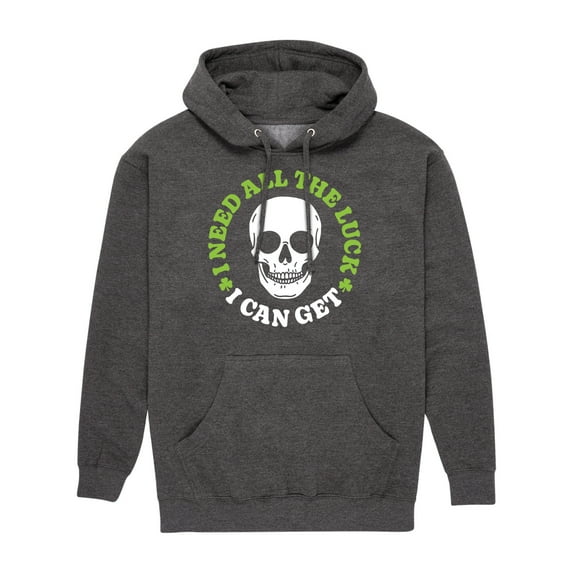 Instant Message - Need All The Luck I Can Get - Men's Pullover Hooded Fleece Sweatshirt