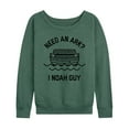 thumbnail image 1 of Instant Message - Need An Ark, I Noah Guy - Women's Lightweight French Terry Long Sleeve Shirt, 1 of 6