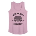 thumbnail image 1 of Instant Message - Need An Ark, I Noah Guy - Women's Racerback Tank Top, 1 of 6