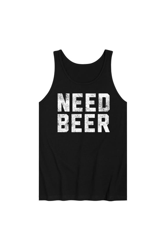 - Need Beer - Mens Jersey Graphic Tank
