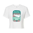 thumbnail image 1 of Instant Message - Need Space Tin Fish - Juniors Cropped Graphic T-Shirt, 1 of 5