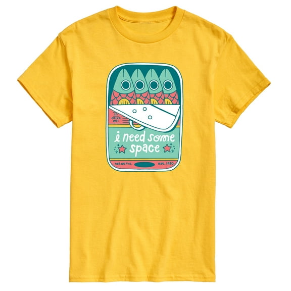 Instant Message - Need Space Tin Fish - Men's Short Sleeve Graphic T-Shirt