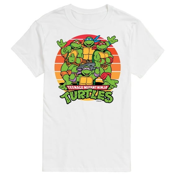 Teenage Mutant Ninja Turtles - Retro Sunset Circle - Men's Short Sleeve Graphic T-Shirt