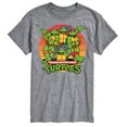 thumbnail image 1 of Teenage Mutant Ninja Turtles - Retro Sunset Circle - Men's Short Sleeve Graphic T-Shirt, 1 of 5