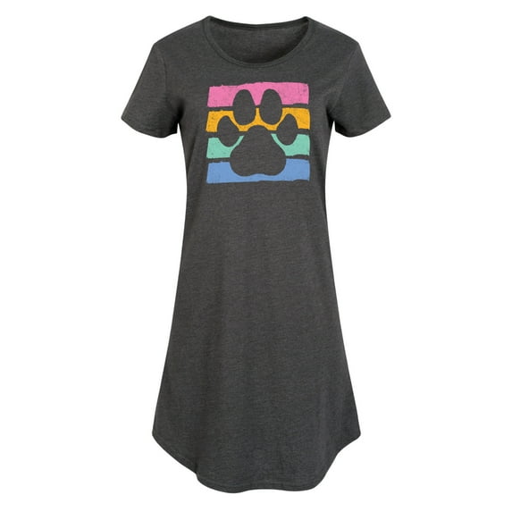 Instant Message - Negative Space Paw Print - Women's Any Way Dress
