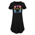 thumbnail image 1 of Instant Message - Negative Space Paw Print - Women's Any Way Dress, 1 of 7