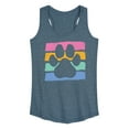 thumbnail image 1 of Instant Message - Negative Space Paw Print - Women's Racerback Tank Top, 1 of 6
