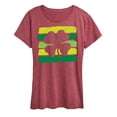 thumbnail image 1 of Instant Message - Negative Space Shamrock - Women's Short Sleeve Graphic T-Shirt, 1 of 6