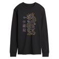 thumbnail image 1 of Instant Message - Neon Chinese Dragon Long Sleeve Graphic T-Shirt, 1 of 4