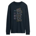 thumbnail image 1 of Instant Message - Neon Chinese Dragon Long Sleeve Graphic T-Shirt, 1 of 4
